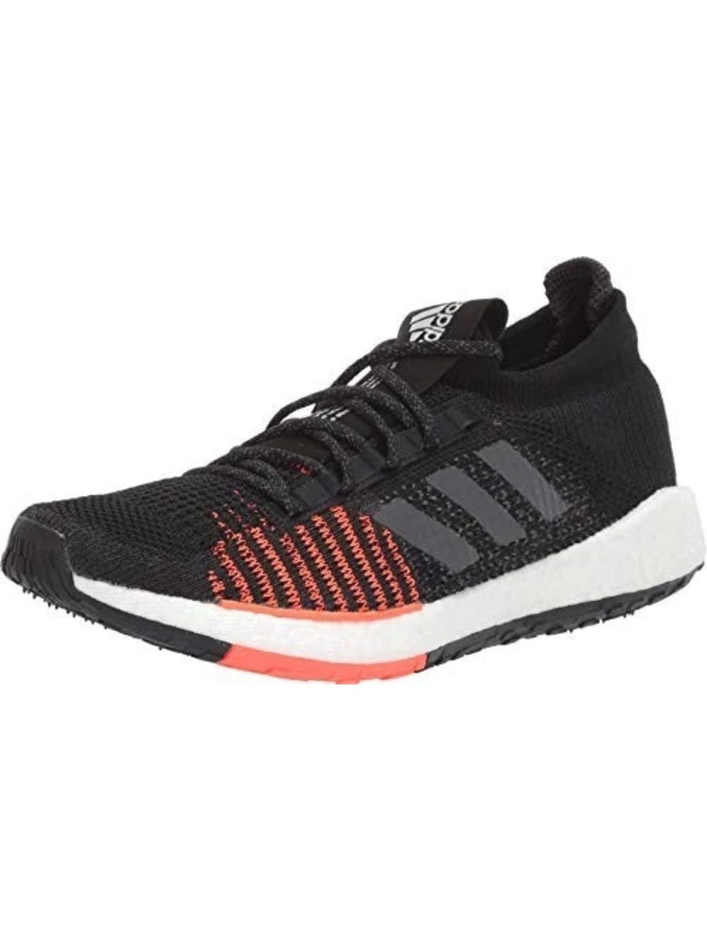 Adidas Men Pulseboost Hd Running Shoe Sneaker Core Black/Grey Five/Solar Red 9.5